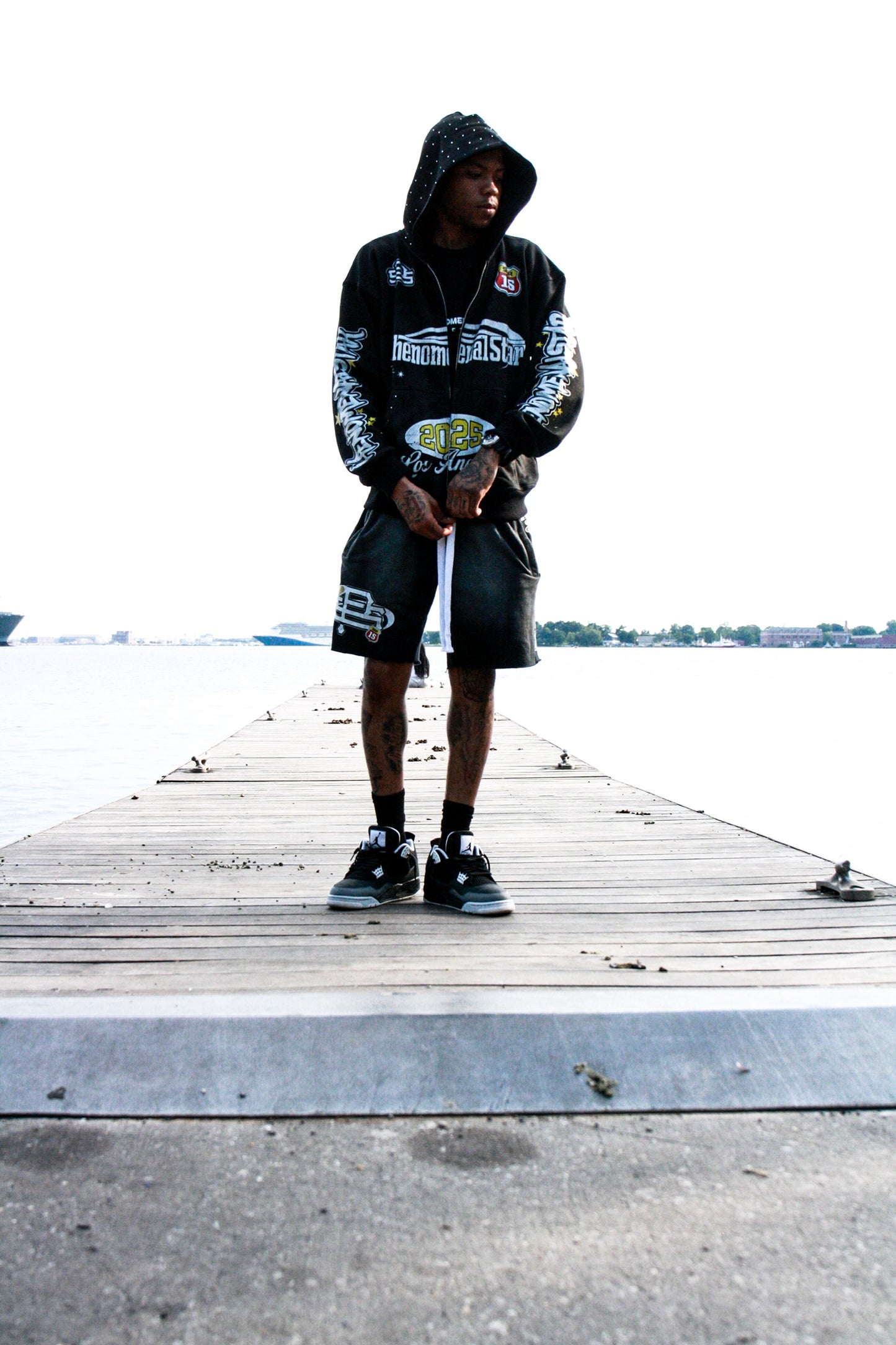 Phenomenal Star Black Shorts