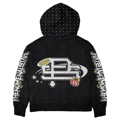 Phenomenal Star Black Zip Up Hoodie